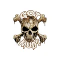 STICKER LETHAL THREAT MINI MUD SKULL? (60x80mm)