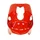 FRONT SHIELD - "PIAGGIO GENUINE PART" 50-125 FLY 2000>2007 RED 894  -62198000R7-