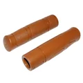 HAND GRIPS FOR URBAN BIKE/TREKKING  PROGRIP 942 BROWN (Vintage style)  Ø22mm L120mm / Cuttable to 90mm (PAIR)