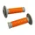 REVETEMENT POIGNEE PROGRIP MOTO OFF ROAD 783 DOUBLE DENSITE BASE GRIS/ORANGE CLOSED END 115mm (CROSS/MX) (PAIRE)