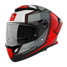 CASQUE INTEGRAL MT THUNDER 4 SV PENTAL B5 GRIS/ROUGE MAT    XS  (DOUBLE ECRANS / PINLOCK READY / FOGOFF READY) (ECE 22.06)