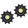 GALET DERAILLEUR TRIPEAK 11-11 DENTS ROULEMENT G5 CERAMIQUE POUR SHIMANO RD91xx/80xx/70xx 12V. NOIR (4 RONDELLES DURACE/4 RONDELLES ULTEGRA ,105) (BLISTER DE 2)