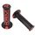 REVETEMENT POIGNEE KRM PRO RIDE SCOOT/50 A BOITE NOIR/ROUGE - CLOSED END (PAIRE)