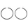 PISTON RING FOR SCOOT AIRSAL FOR  MBK 50 BOOSTER, STUNT/YAMAHA 50 BWS, SLIDER (SOLD PER PAIR)