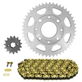 KIT CHAINE ADAPTABLE HONDA 125 CB 1972>1976, K5 1975>1981, JX 1975>1979  428  15x47  (DIAM COURONNE 58/90/8.5/10.5)  (DEMULTIPLICATION ORIGINE)  -AFAM-