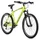 VELO MUSCULAIRE VTT 26 LEADER FOX MXC HOMME JAUNE FLUO 8V CADRE 16 POUCES (TAILLE ADULTE 160 à 168 cm)
