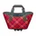 PANIER/SAC A MAIN VELO RACKTIME AGNETHA ROUGE FIXATION PORTE BAGAGE (L 34cm x L 26cm x h 37cm)  - COMPATIBLE SYSTEME RACKTIME SNAPIT