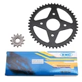 CHAIN AND SPROCKET KIT FOR MBK 50 X-POWER 2000>/YAHAHA 50 TZR 2000>  420  12x47 (BORE Ø 54mm) (OEM SPECIFICATION)  -SELECTION P2R-