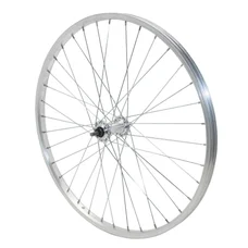 WHEEL FOR MTB- 24" FRONT -ALUMINIUM-ALUMINIUM HUB - SOLID SPINDLE- (SOLD WITHOUT NUT 9X100)