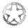 PLATEAU ROUTE 5BRA D.135 TA VENTO TRIPLE 39DTS PORTEUR ARGENT ALU 7075 TYPE SHIMANO 9/10V.