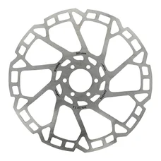 DISQUE DE FREIN ROUTE / VTT 6 TROUS ELVEDES 203 mm ARGENT -EPAISSEUR 1.8 mm