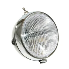 PHARE/PROJECTEUR CYCLO ADAPTABLE PEUGEOT/MBK ROND NOIR AVEC INTERRUPTEUR  -SELECTION P2R-