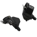 MANETTE ROUTE P2R POUR CINTRE PLAT  9V. PUSH-PULL COMPATIBLE SHIMANO DOUBLE/TRIPLE (PAIRE)