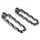 FOOTREST FOR MOPED  (FOR PILOT) U SHAPED TWISTED - CHROME STEEL FOR PEUGEOT 103/MBK 51 (PAIR)-SELECTION P2R-