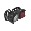 ECLAIRAGE VELO USB KIT AXA NITE LINE 44 NOIR (AVANT+ARRIERE) - VISIBLE A 600m