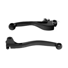 LEVIER DE FREIN/EMBRAYAGE MOTO OFF ROAD INCASSABLE APT YAMAHA 125-250 YZ 2009>, 125 YZ X 2020>, 450 YZ F 2009>, 450 YZ FX 2015> NOIR (PAIRE)  -POLISPORT-