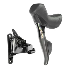 FREIN A DISQUE ROUTE HYDRAULIQUE SRAM 2 x 12V. FORCE E-TAP AXS GAUCHE (LEVIER/MANETTE AVEC ETRIER +DURITE ASSEMBLE 1000mm)