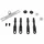 KIT FIXATION GARDE BOUE CITY/VTC STRONGLIGHT ALU R'LIGHT COMPATIBLE LEADER FOX (PAIRE)