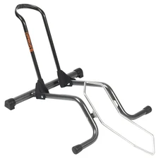 PRESENTOIR/SUPPORT 1 VELO STABILUS 2.0 PLIABLE FIXATION ROUE AVANT OU ARRIERE COMPATIBLE 26"-27.5"-29"-700C INOX