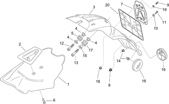 Carrosserie posterieure III - Garde boue