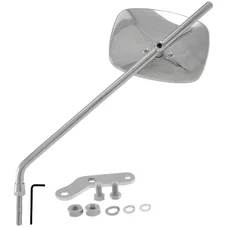 RETROVISEUR ADAPTABLE PIAGGIO VESPA SPECIAL VINTAGE REGLABLE RECTANGULAIRE  REVERSIBLE CHROME (HOMOLOGUE CE)  -SELECTION P2R-