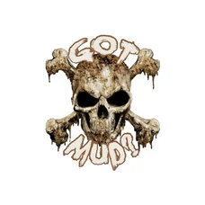 STICKER LETHAL THREAT MINI MUD SKULL? (60x80mm)