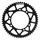 REAR CHAIN SPROCKET FOR APRILIA 50 RX 2006>2017 / DERBI 50 SENDA X RACE 2004>2011 / RIEJU 50 MRT 2009> 420  53 Teeth ALU CNC BLACK (Ø 105/124/8.5)  -STAGE 6-