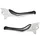 BRAKE LEVER (PAIR) FOR SCOOT REPLAY FOR MBK 50 NITRO/YAMAHA 50 AEROX -WHITE-