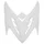 FRONT FAIRING FOR SCOOT MBK 50 STUNT/YAMAHA 50 SLIDER GLOSS WHITE  (UPPER PART)- SELECTION P2R