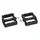 PEDALE VTT PLATEFORME DESCENTE / BMX SWITCH JUMP RESINE NOIR FILETAGE 9/16 AVEC PICOTS ARGENT (PAIRE)