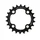 CHAINRING FOR MTB - 4 Arms- DOUBLE/TRIPLE 32T.Ø 104 -OUTER- CHINOOK ALUMINIUM BLACK- TA FOR SHIMANO / SRAM / RACE FACE / FSA 10/11 SPEED-. COMPATIBLE IN MID POSITION FOR TRIPLE