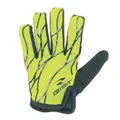 GANTS VELO ENFANT JUNIOR LONG GIST JAUNE FLUO/NOIR 8/10 ANS (PAIRE SUR CARTE) SANS VELCRO  -8157