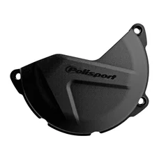 CLUTCH COVER FOR YAMAHA 450 YZ F 2011>2022, 450 YZ FX 2016>2023 BLACK  -POLISPORT-