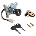 CONTACTEUR A CLE SCOOT ADAPTABLE MBK 50 OVETTO 1997>2002/YAMAHA 50 NEOS 1997>2002 (5 FILS) (AVEC SERRURE DE SELLE)  -P2R-