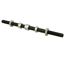 WHEEL AXLE FOR MOPED (Ø 10x100) Lg 182mm - FOR MBK 88,85  REAR (COMPLETE SET)  -SELECTION P2R-