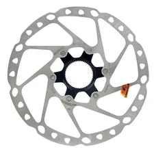 DISQUE DE FREIN VTT CENTERLOCK SHIMANO 180mm DEORE/SLX RT64 AVEC CONTRE ECROU (MONTAGE ATELIER)