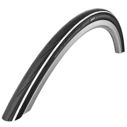TYRE FOR ROAD BIKE 700 X 25 SCHWALBE LUGANO 2 BLACK/ WHITE STRIPE -RIGID(25-622)