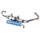 POT SCOOT YASUNI R VERNI POUR PIAGGIO 50 ZIP 2T, TYPHOON, NRG/GILERA 50 STALKER, RUNNER, DNA  (SILENCIEUX BLEU AZUR)  -TUB420A-