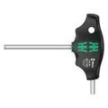 CLE ALLEN/6 PANS MANCHE EN T WERA 454 HEX PLUS  6x100mm NOIR/VERT (VENDU A L'UNITE)  -MARQUE ALLEMANDE POUR LES ATELIERS-