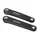 MANIVELLE DROITE + GAUCHE VAE / E-BIKE LONGUEUR 170mm ALU NOIR ISIS POUR MOTEUR BROSE (PAIRE)