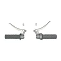GAS HANDLE+LEVERS - KIT FOR MOPED- VINTAGE GREY (PAIR)- SELECTION P2R-