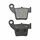 PLAQUETTE DE FREIN NEWFREN POUR HONDA 250 CRF R 2004> AR, 450 CRM X 2007> AR / FANTIC 50 CABALLERO 2010> AR / APRILIA 450 MXV 2009> AR (L 60.5mm - H 44mm - P 9.5mm) (FD0329BD) (DIRT ORGANIQUE)