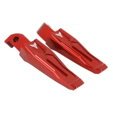 REAR FOOTRESTS FOR YAMAHA 700 MT-07 ALU CNC ANODIZED RED - With pattern (PAIR)  -AVOC-