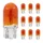 LIGHT BULB 12V  5W STANDART WY5W FOOT W2,1x9,5D WEDGE ORANGE (TURN LIGHT) (SOLD PER 10)  -SELECTION P2R-