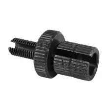 VIS CREUSE TENDEUR DE CABLE MOTO DIAM M8 NOIR AVEC MOLETE ALU (VENDU A L'UNITE)  -DOMINO ORIGINE-