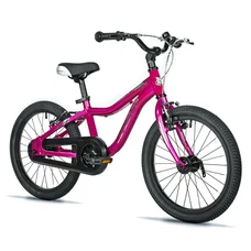 VELO MUSCULAIRE ENFANT 18 POUCES LEADER FOX BUBU 2025 ROSE MONOVITESSE CADRE ALU (TAILLE ENFANT 115 à 125 cm) -V BRAKE