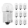 AMPOULE/LAMPE STANDARD 12V 10W CULOT BA15s NORME R10W GRAISSEUR BLANC (FEU DE POSITION) (BOITE DE 10)  -P2R-