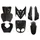 FAIRINGS/BODY PARTS FOR SCOOT  MBK 50 STUNT/YAMAHA 50 SLIDER  BLACK GLOSS  (7 PIECES)