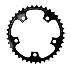 CHAINRING FOR ROAD BIKE- 5 Arms- 42T.Ø 110  -INNER- ALUMINIUM BLACK- 7075 TA ZEPHYR    (SHIMANO TYPE) 9/10Speed.
