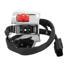 COMMODO/COMMUTATEUR DROIT CHROME BRILLANT ORIGINE PIAGGIO 125 VESPA SPRINT, PRIMAVERA 2016> VERSION SPORT -1D002365-